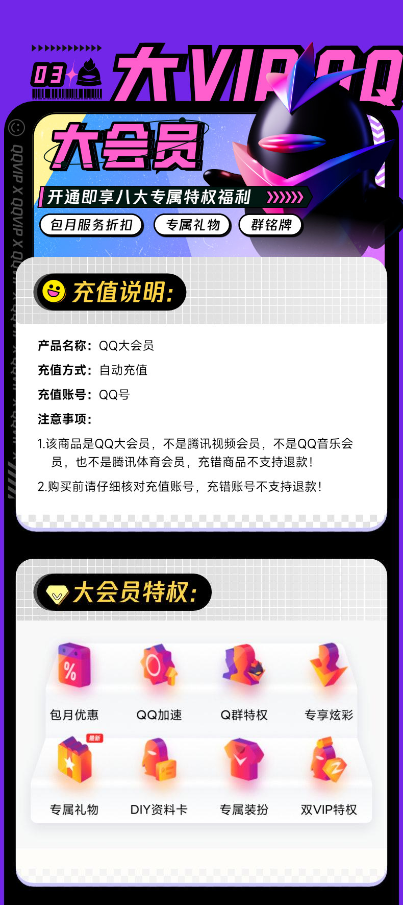 QQ大会员权益说明 1