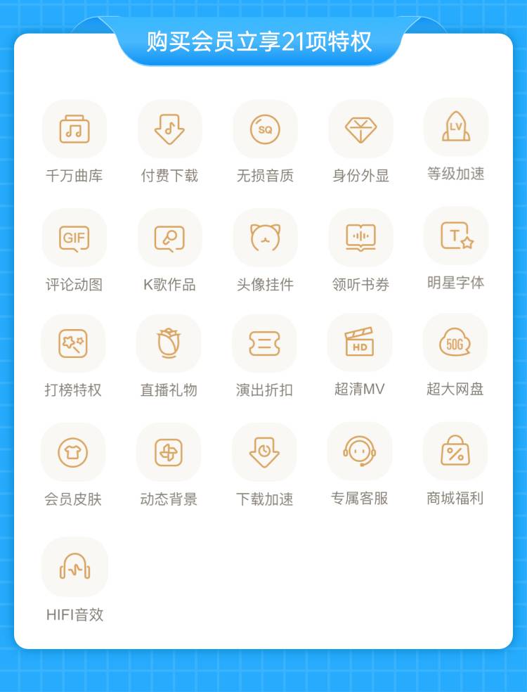 酷狗音乐豪华VIP会员权益说明 3